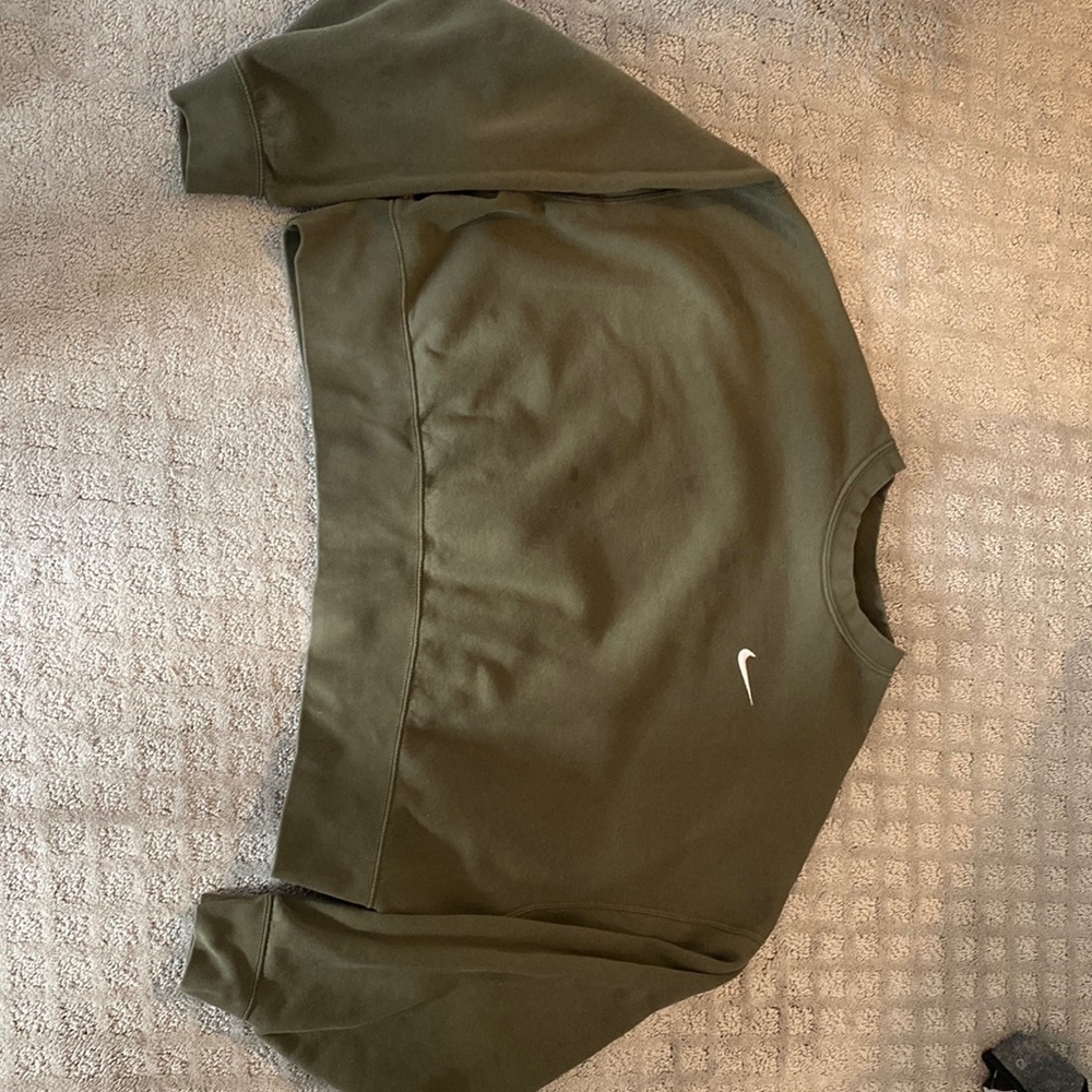 Nike oversized fleece crew sweatshirt